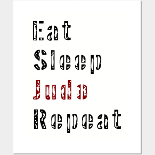 Eat Sleep Judo Repeat Posters and Art